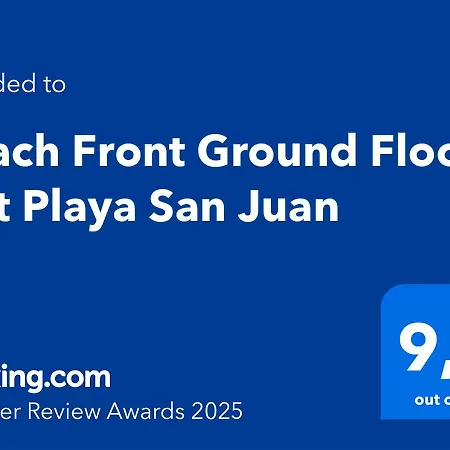 Front Ground Floor Flat Playa San Juan Apartment El Campello
